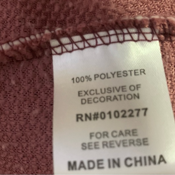 NWT Lights Off Nightwear Fuzzy Cowl Neck Teddy Long Sleeve Pull Over - Picture 7 of 7